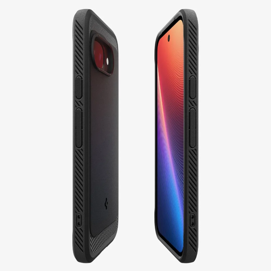 Spigen Rugged Armor ACS09041 Backcover - Google Pixel 9a - Matte Black - afbeelding 6 van 6
