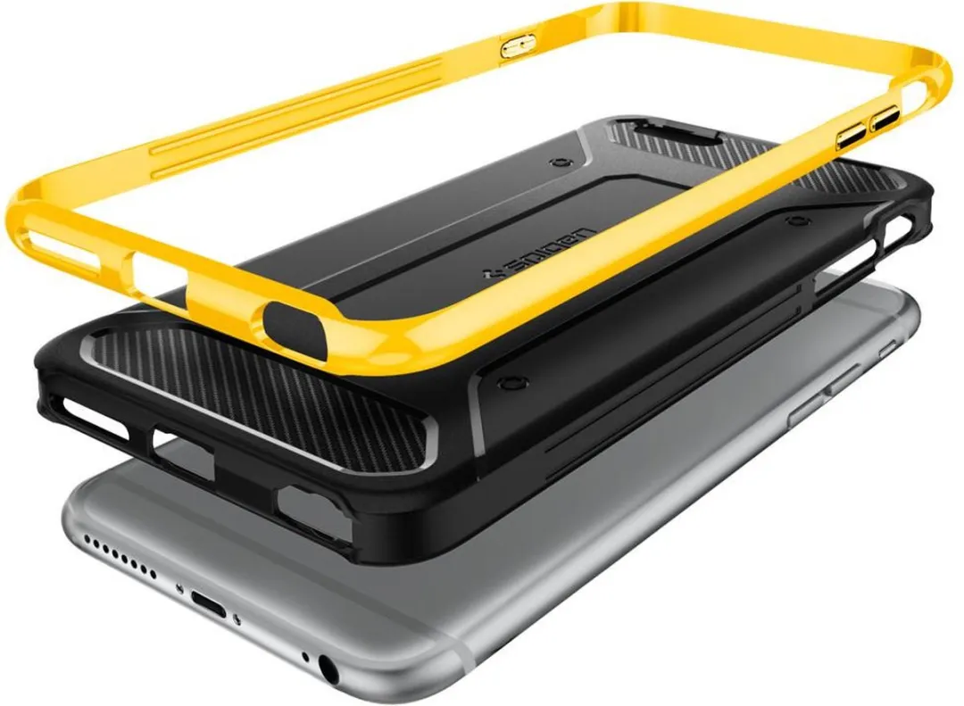 Spigen Neo Hybrid Carbon SGP11667 iPhone 6s Plus Hoesje - Reventon Geel