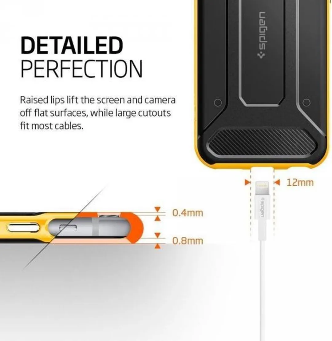 Spigen Neo Hybrid Carbon SGP11667 iPhone 6s Plus Hoesje - Reventon Geel - afbeelding 6 van 6