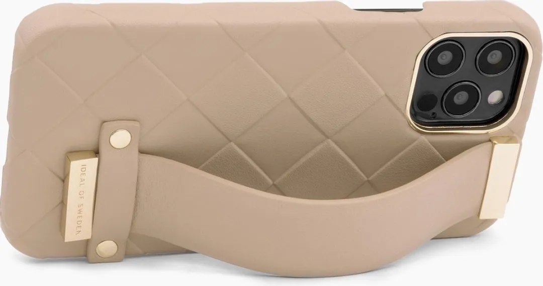 iDeal of Sweden Statement Case Braided iPhone 12/12 Pro - 3 Pasjes - Light Caramel