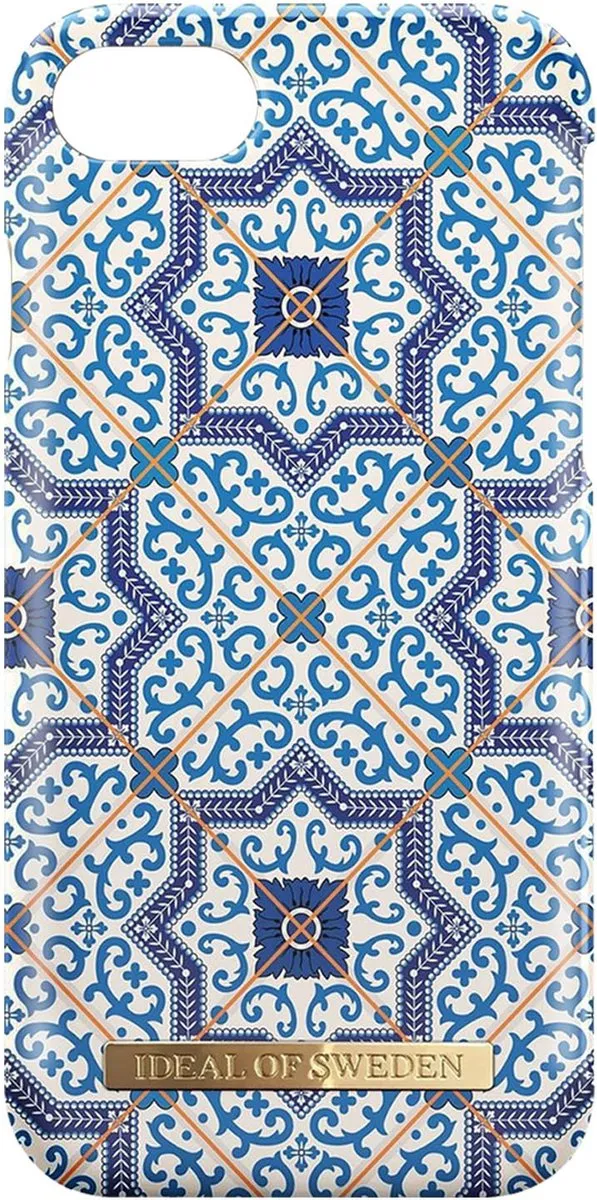 iDeal of Sweden iPhone SE 2020 Hoesje Marrakech - IDFCA16-I7-23 - Wit/Blauw