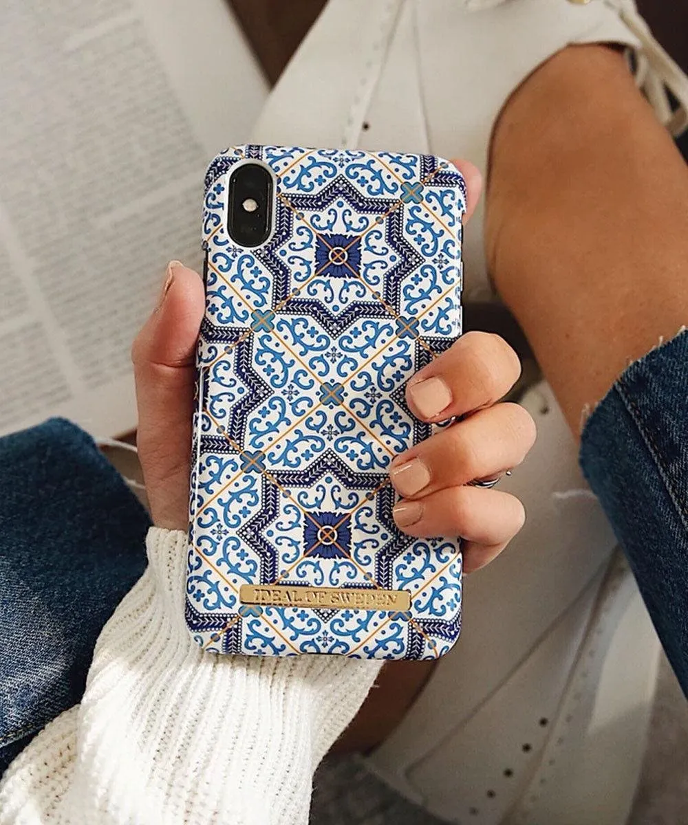 iDeal of Sweden iPhone SE 2020 Hoesje Marrakech - IDFCA16-I7-23 - Wit/Blauw