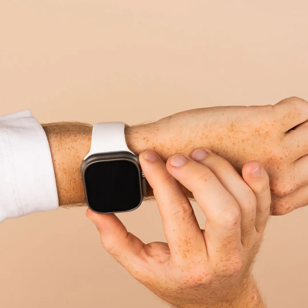 Imoshion Siliconen Bandje Apple Watch 44-49mm - Wit