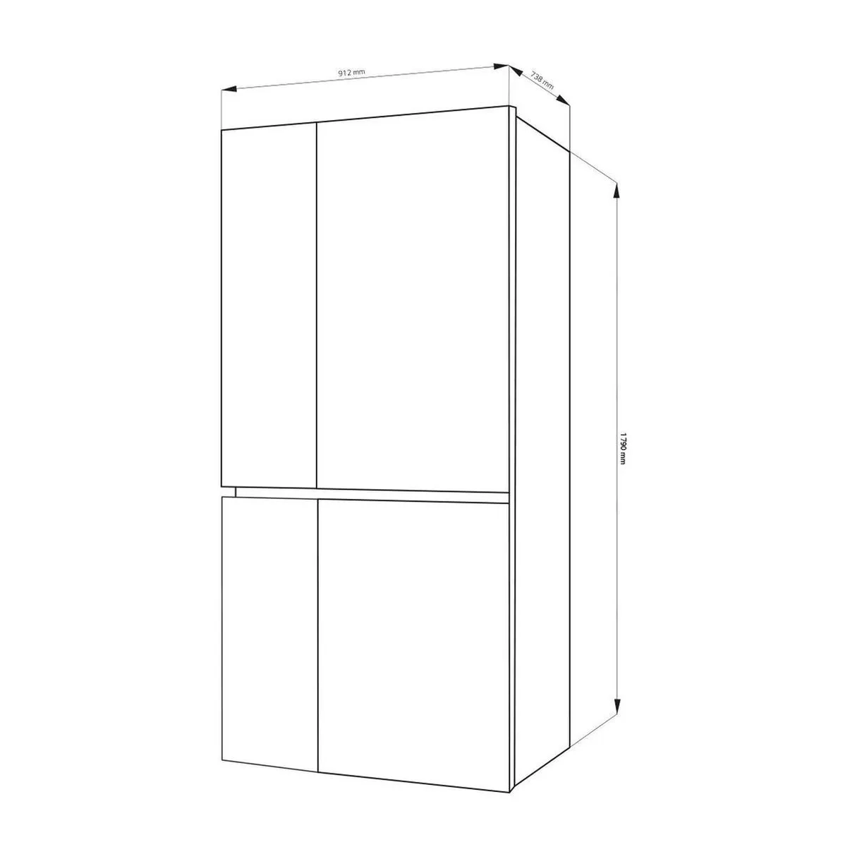 LG GSJ960PZBZ Koelvriescombinatie - 601L - 4 Plateaus