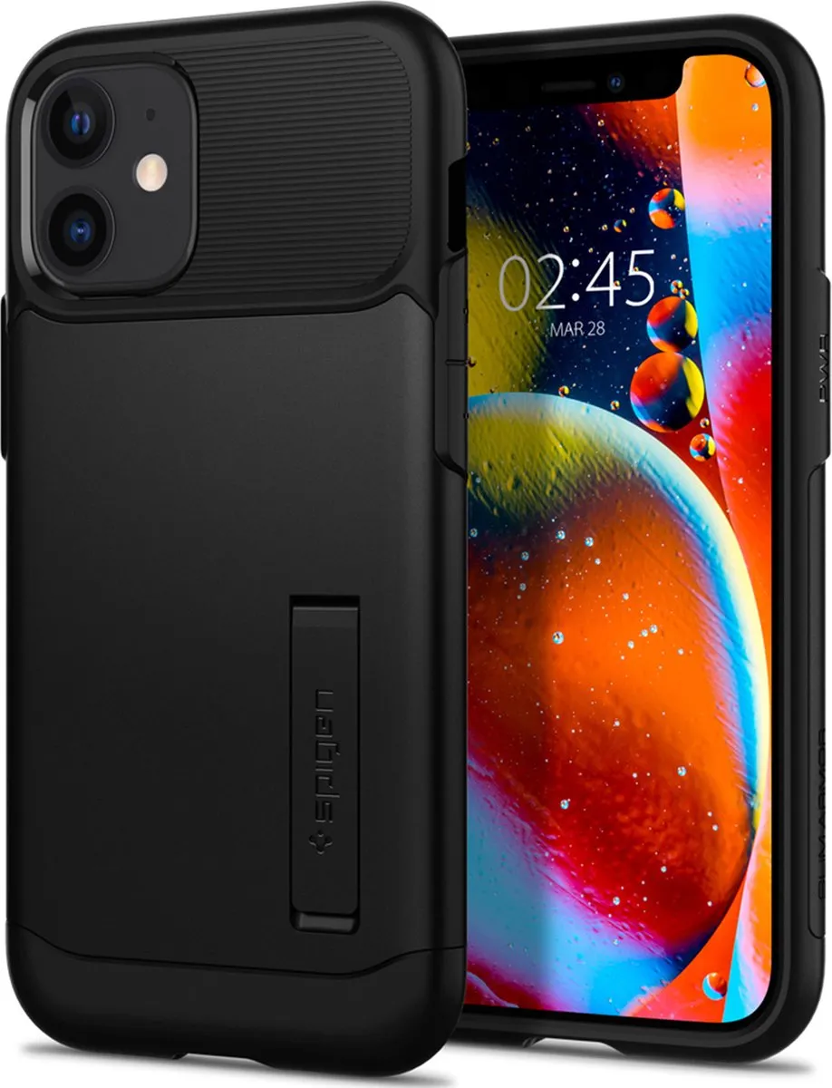 Spigen Slim Armor Air iPhone 12 Mini Hoesje - 43598 - Zwart