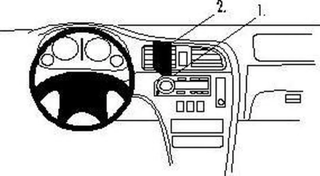 Brodit ProClip 852691 Telefoonhouder - Zwart