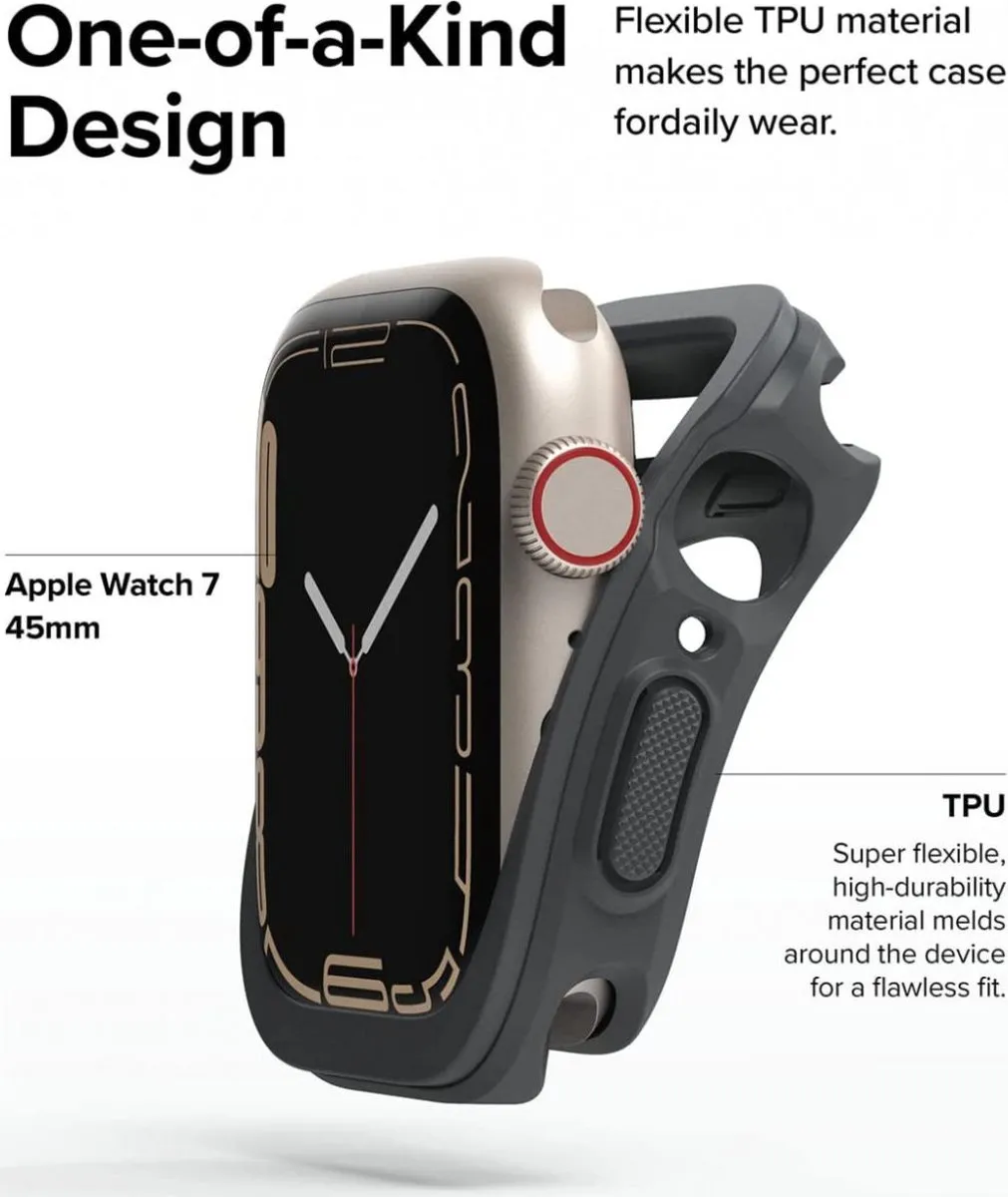 Ringke Air Sports Apple Watch Hoesje 45mm - Donkergrijs