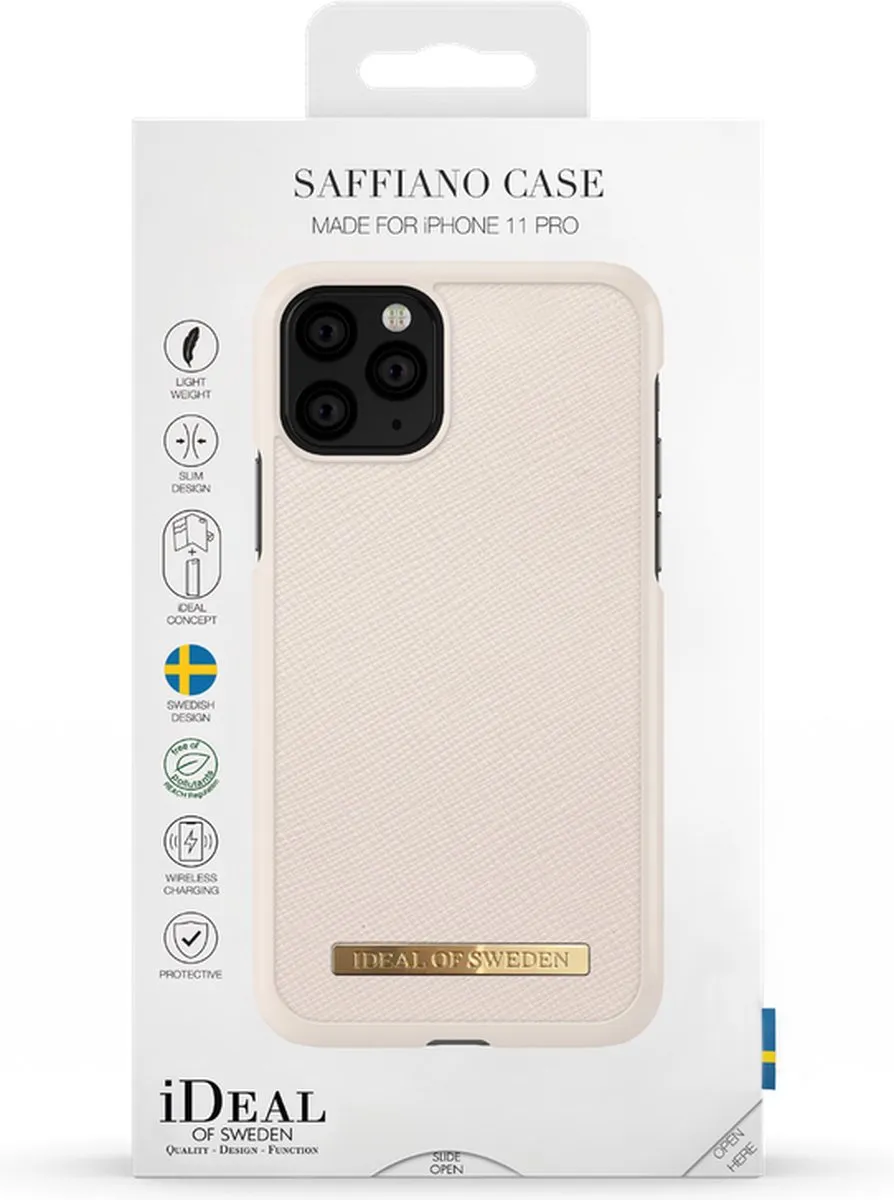 iDeal of Sweden Fashion Case Saffiano iPhone 11 Pro/XS/X - Beige