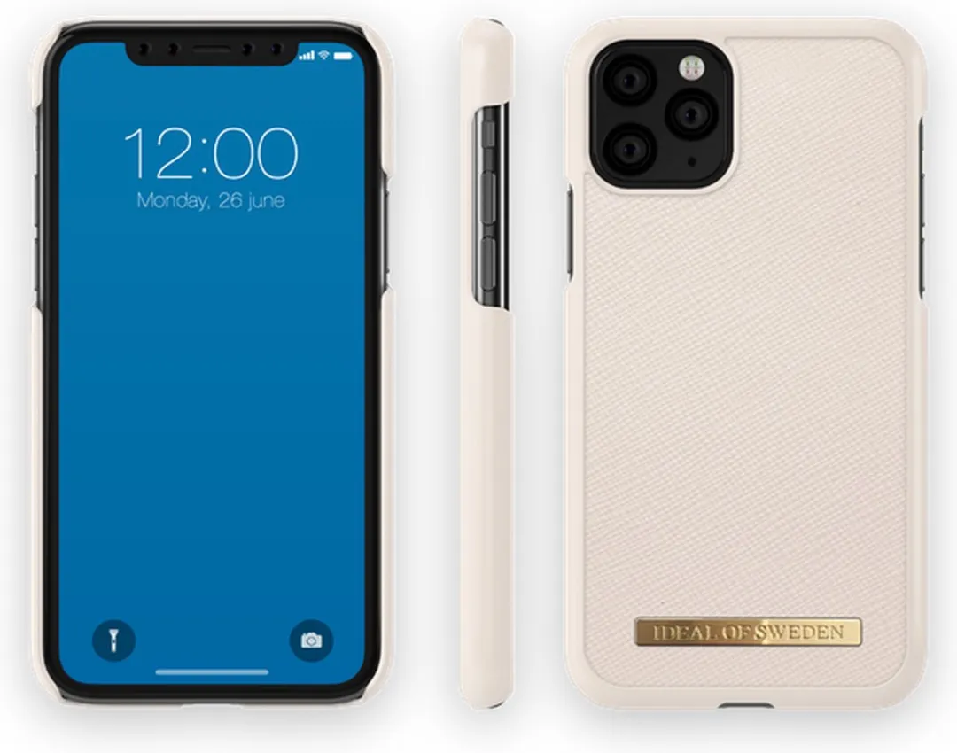 iDeal of Sweden Fashion Case Saffiano iPhone 11 Pro/XS/X - Beige