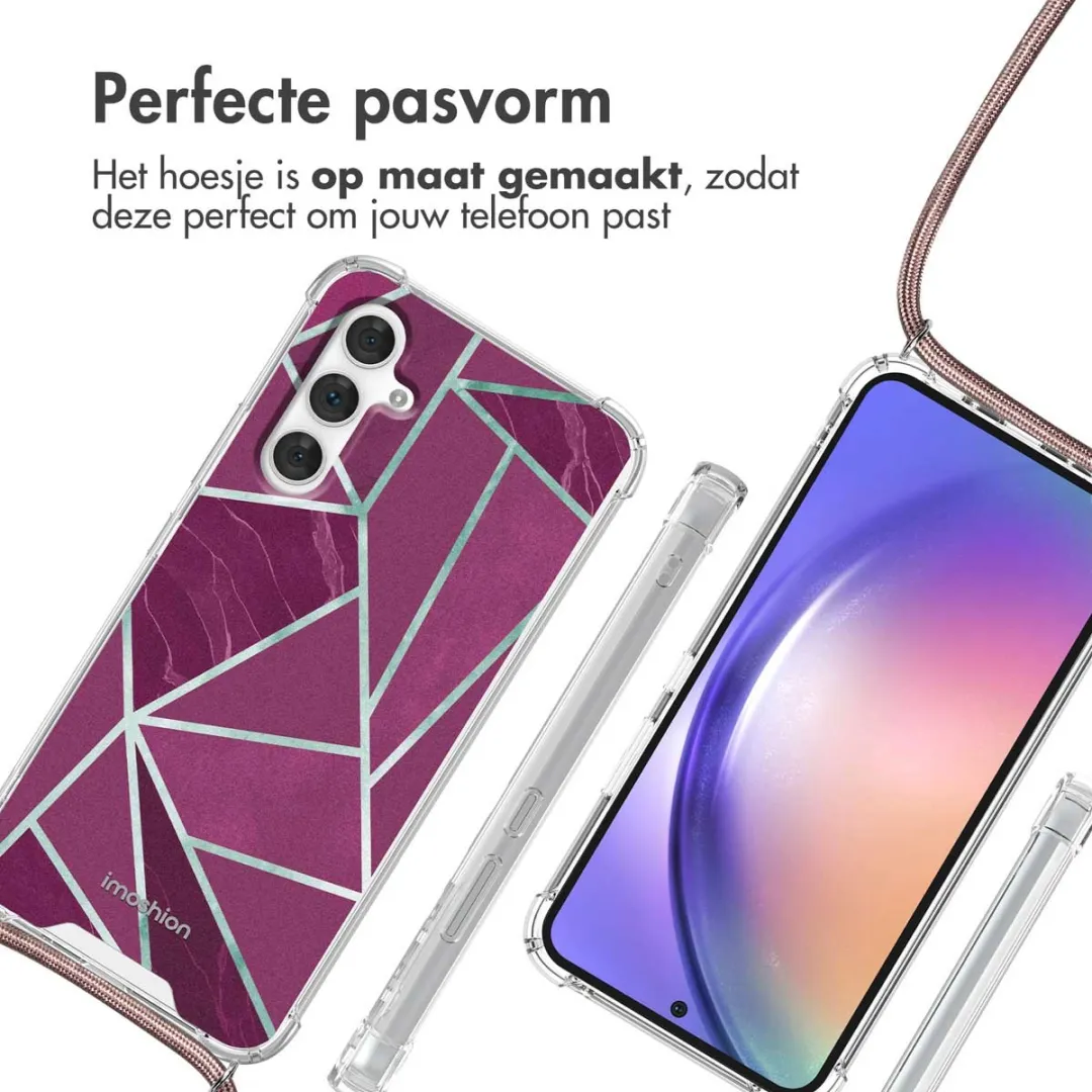 Imoshion Hoesje Samsung Galaxy A54 - Bordeaux Graphic