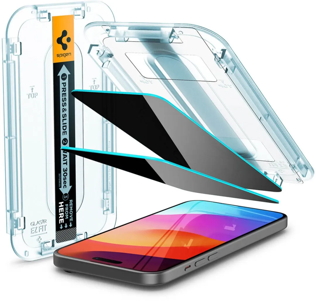 Spigen Glas.tR EZ Fit AGL06905 Screenprotector - iPhone 15/16 - Transparant