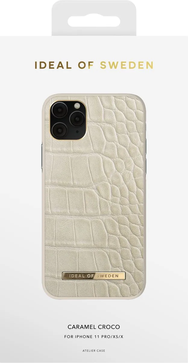 iDeal of Sweden Atelier Case Caramel Croco voor iPhone 11 Pro/XS/X - IDACAW20-1958-243