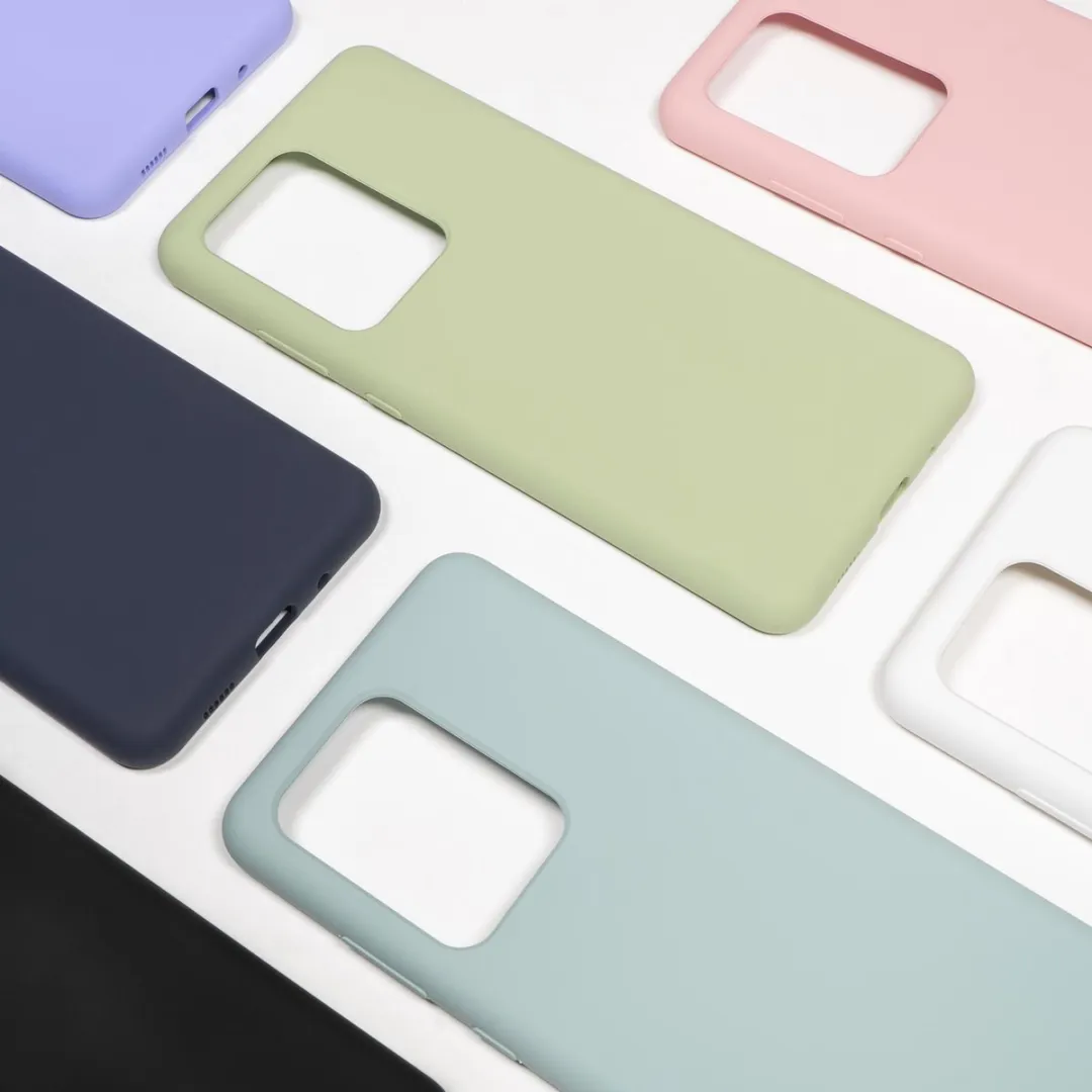 BMAX Siliconen Hoesje Samsung Galaxy S20 Ultra - Pastel Oranje - BMAX73658