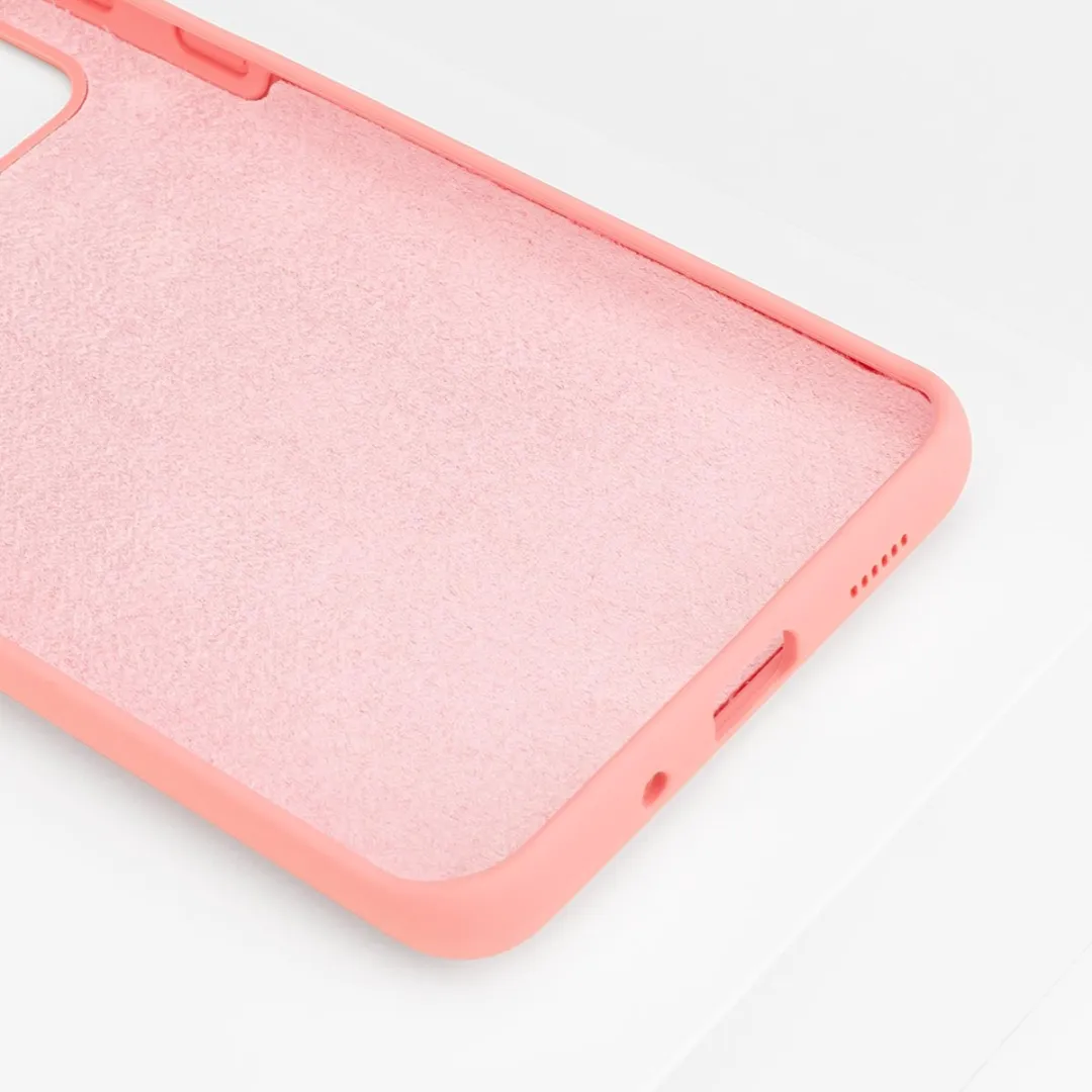 BMAX Siliconen Hoesje Samsung Galaxy S20 Ultra - Pastel Oranje - BMAX73658