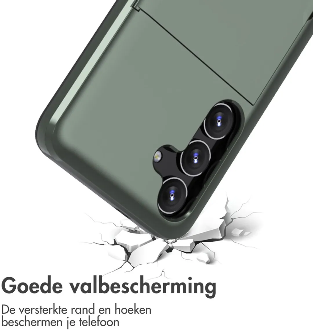 Imoshion Hoesje Samsung Galaxy S24 - Donkergroen - 2 Pasjes