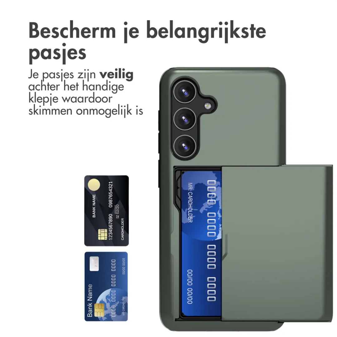 Imoshion Hoesje Samsung Galaxy S24 - Donkergroen - 2 Pasjes