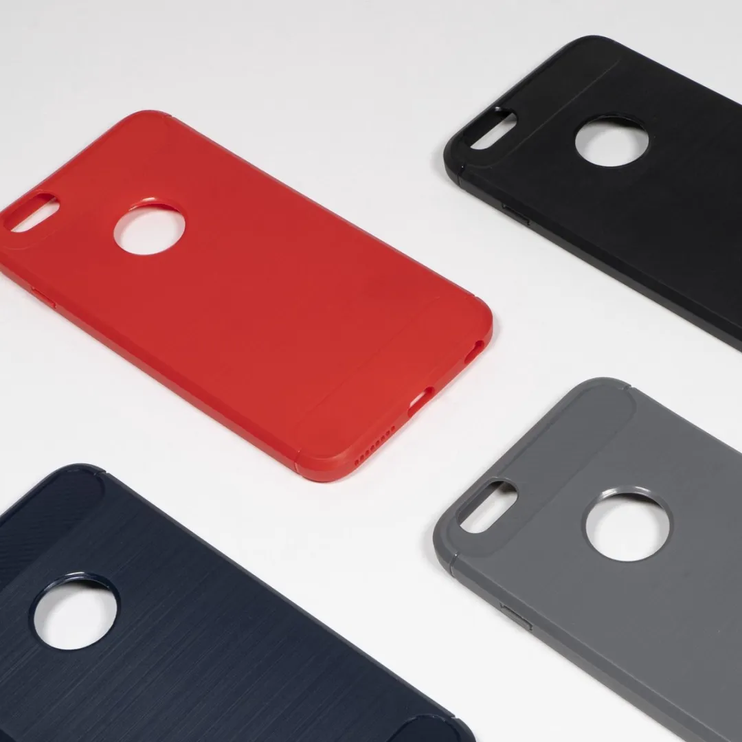 BMAX Carbon Soft Case iPhone 6/6s Plus - Rood