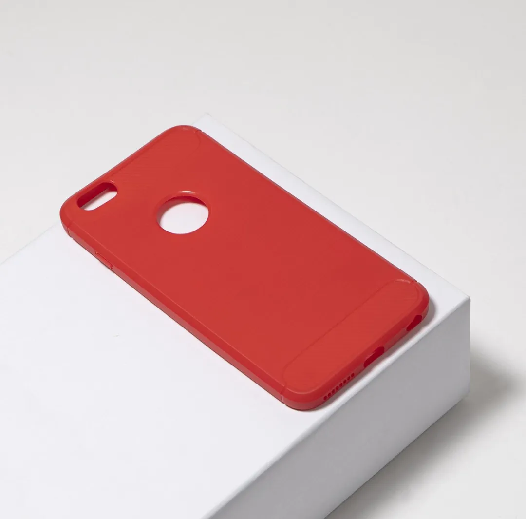BMAX Carbon Soft Case iPhone 6/6s Plus - Rood