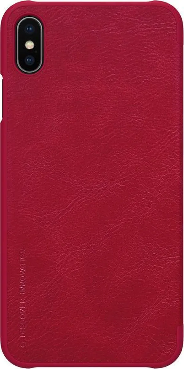 Nillkin Qin Hoesje iPhone XS Max - Rood - afbeelding 2 van 4