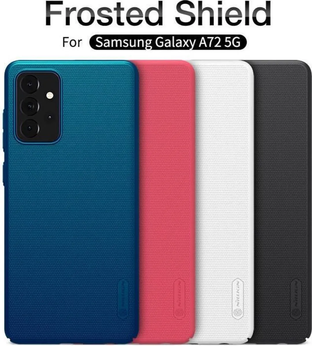 Nillkin Super Frosted Shield Hoesje A726-40 - Zwart - afbeelding 6 van 6
