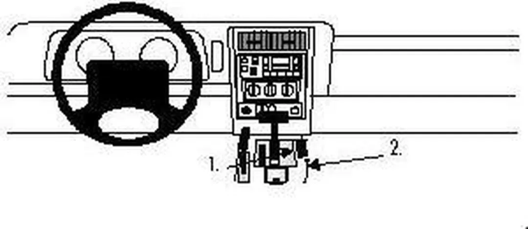 Brodit ProClip 832460 Consolehouder - Jeep Cherokee 1997-2001 - Zwart