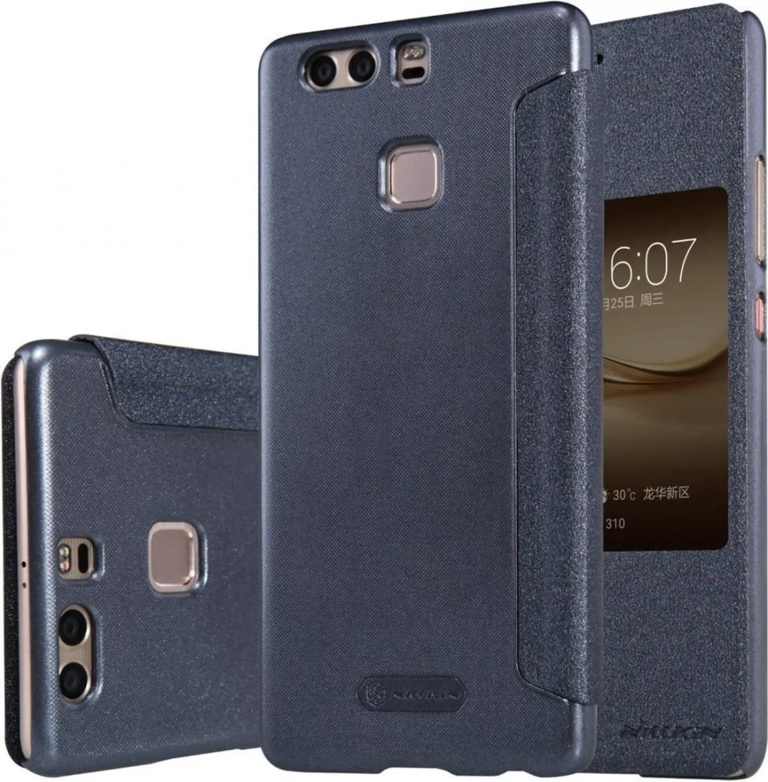 Nillkin Sparkle Series Leather Case Huawei P9 Plus - Zwart