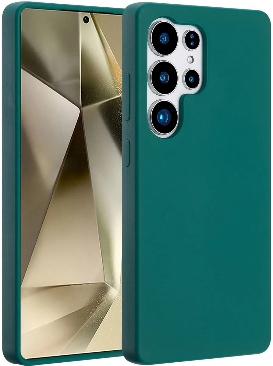 Accezz Hoesje Samsung Galaxy S25 Ultra - Liquid Silicone Forest Green - MagSafe