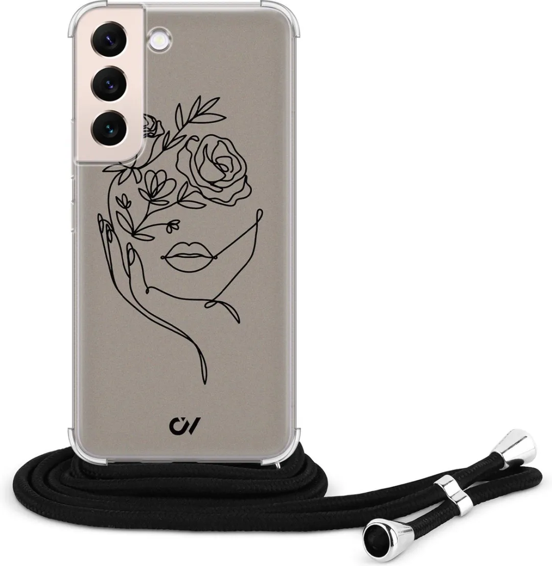 Casevibes Telefoonhoesje S22 C/S22/UV/010 - Crossbody - Bruin