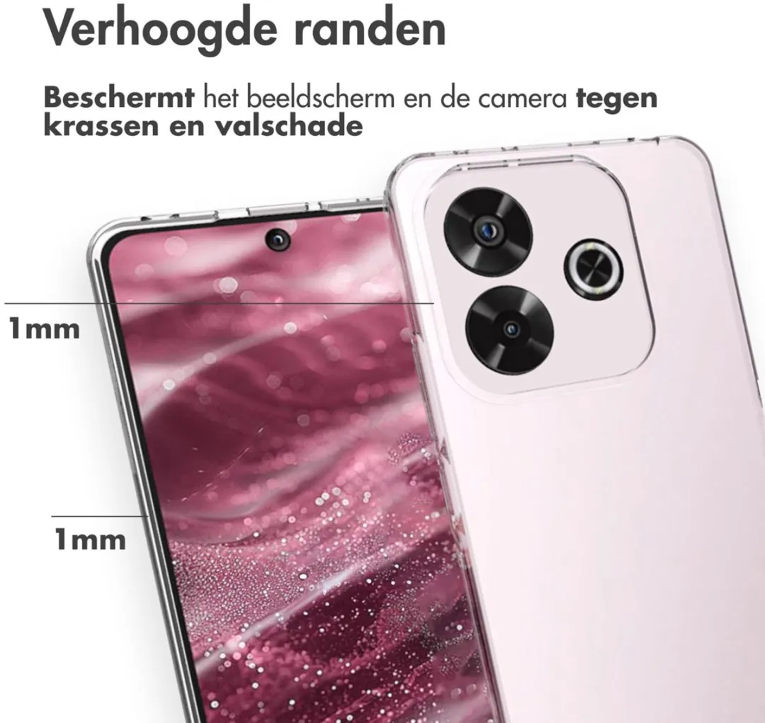 Accezz Hoesje Xiaomi Redmi Note 14 4G - Transparant