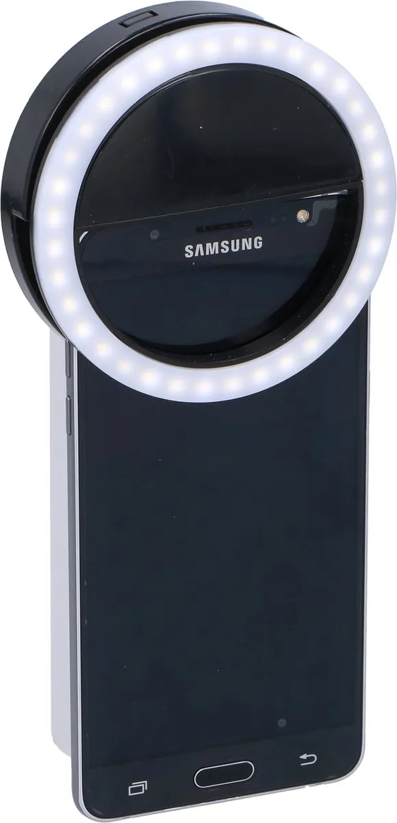 Grundig Selfie Ring Light 36 LED - 3 standen - Ø8,5 cm