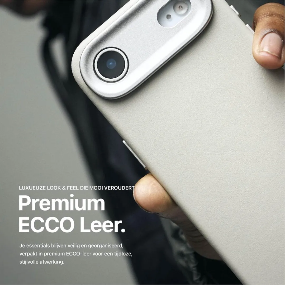Decoded Leren Hoesje iPhone 17 Pro - Clay Beige - DEC-I17P-LC-BG