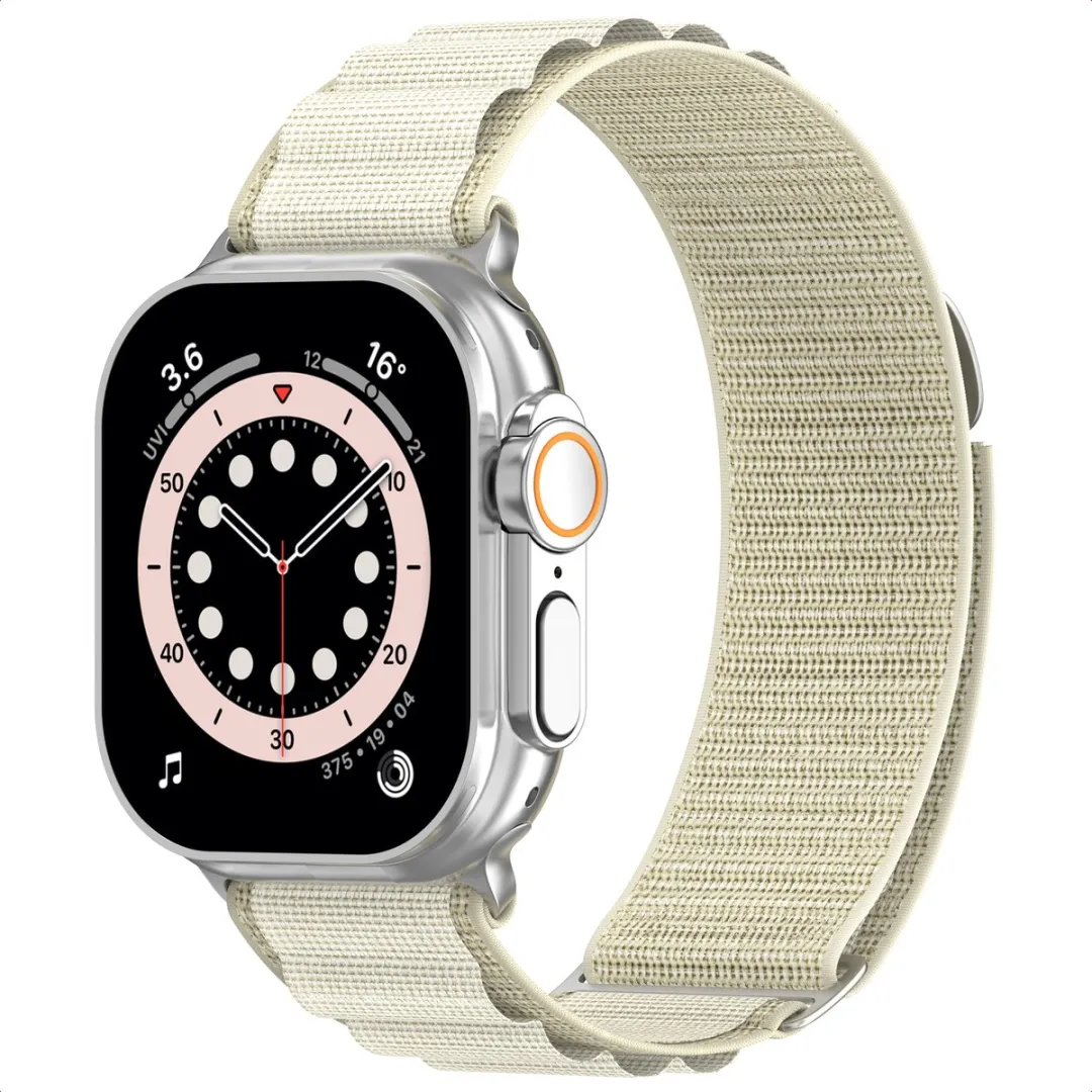 Accezz Nylon Bandje Apple Watch 44-49mm