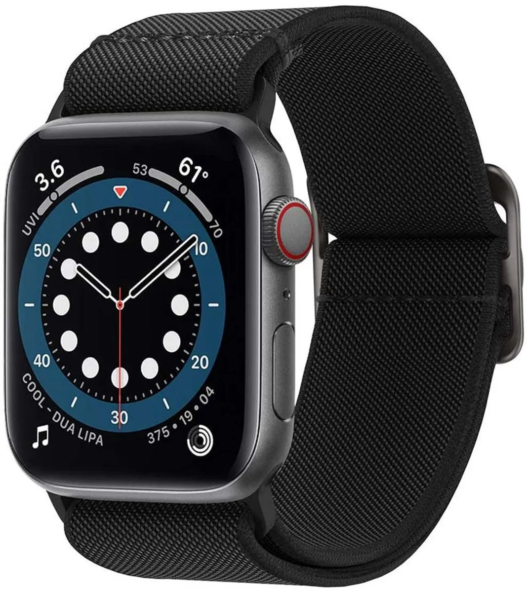 Spigen Lite Fit Band Apple Watch - 44/45/46/49mm Zwart