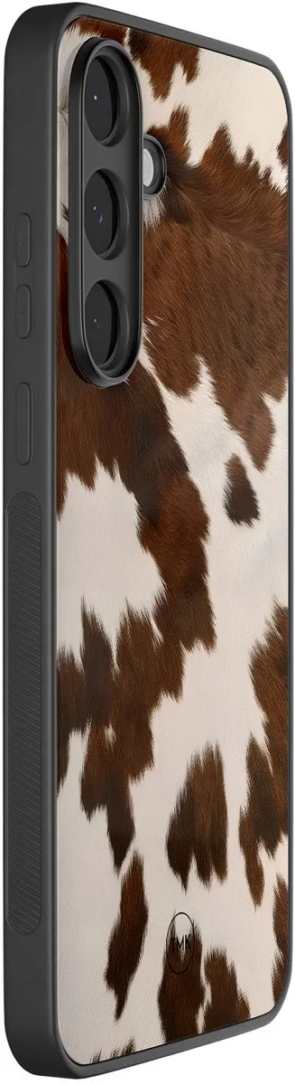 Casevibes Samsung Galaxy S25 FE Hoesje - Paars Cow Vibe