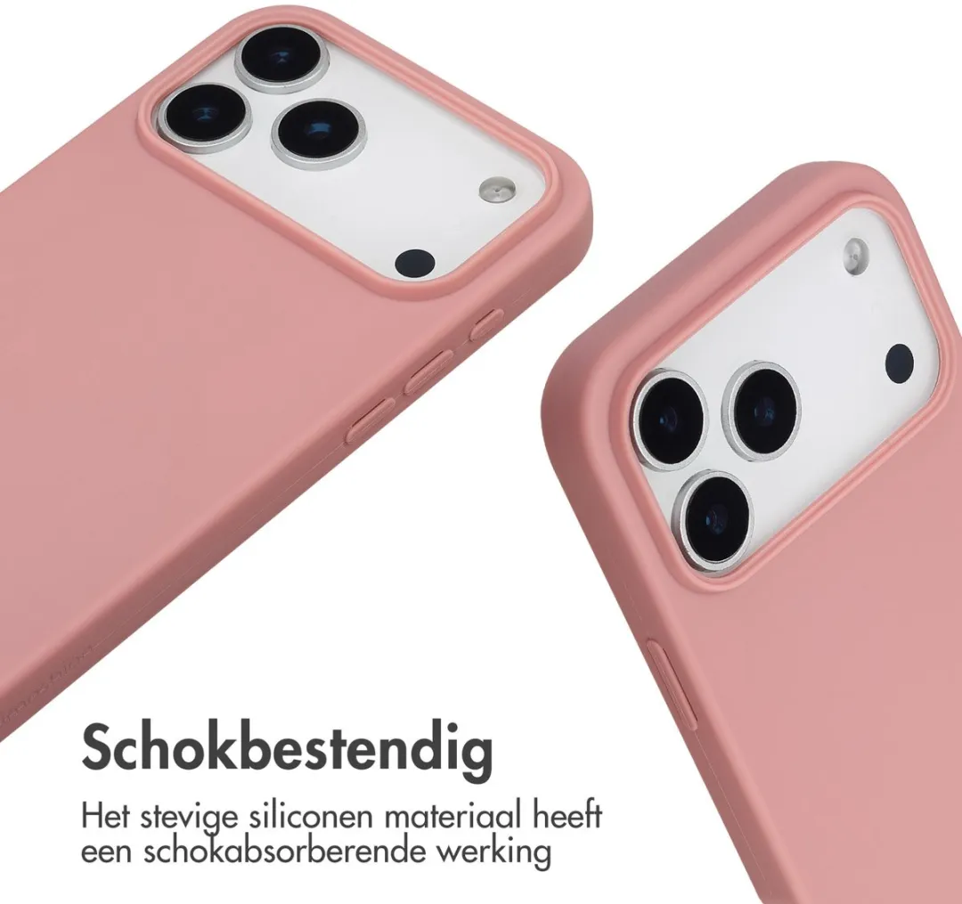 Imoshion iPhone 17 Pro Max Siliconen Hoesje - Sand Pink