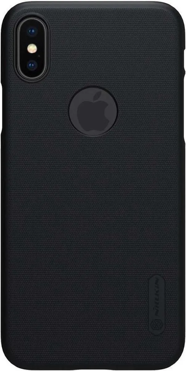 Nillkin Frosted Shield Backcover iPhone X/Xs - Zwart - afbeelding 2 van 6