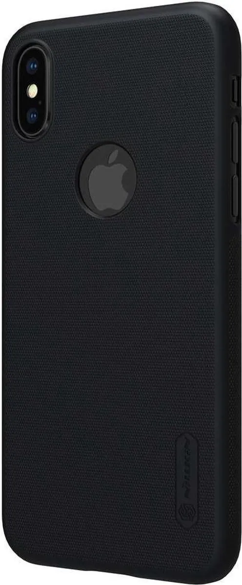 Nillkin Frosted Shield Backcover iPhone X/Xs - Zwart - afbeelding 5 van 6