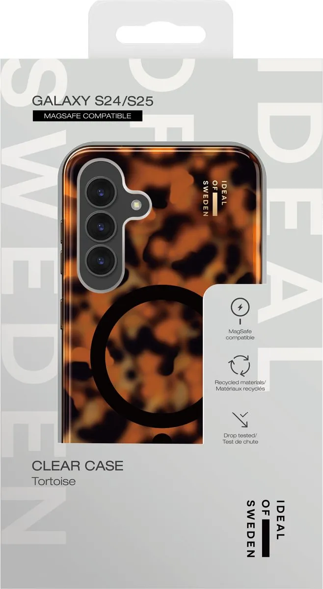 iDeal of Sweden Clear Case Mid MagSafe S24/S25 - Tortoise