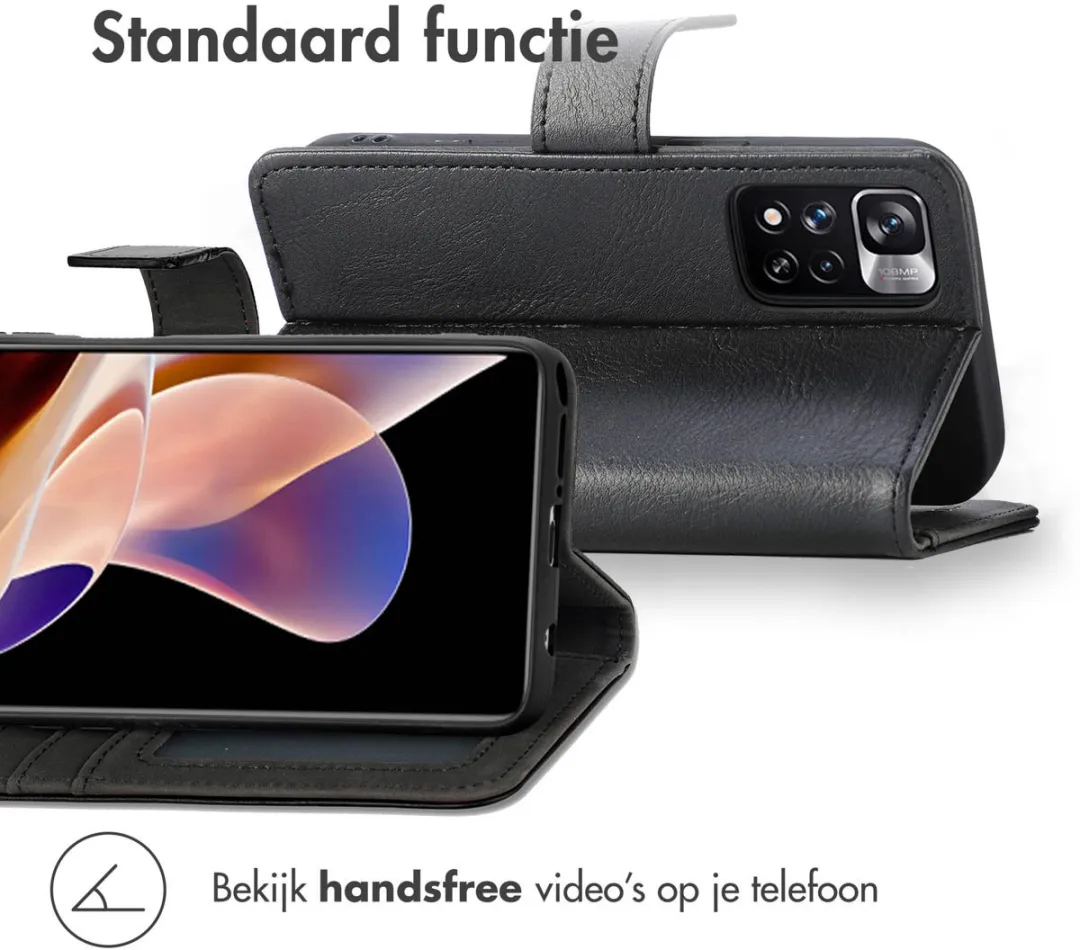 Imoshion Hoesje Xiaomi Redmi Note 11 Pro - 3 Pasjes - Zwart