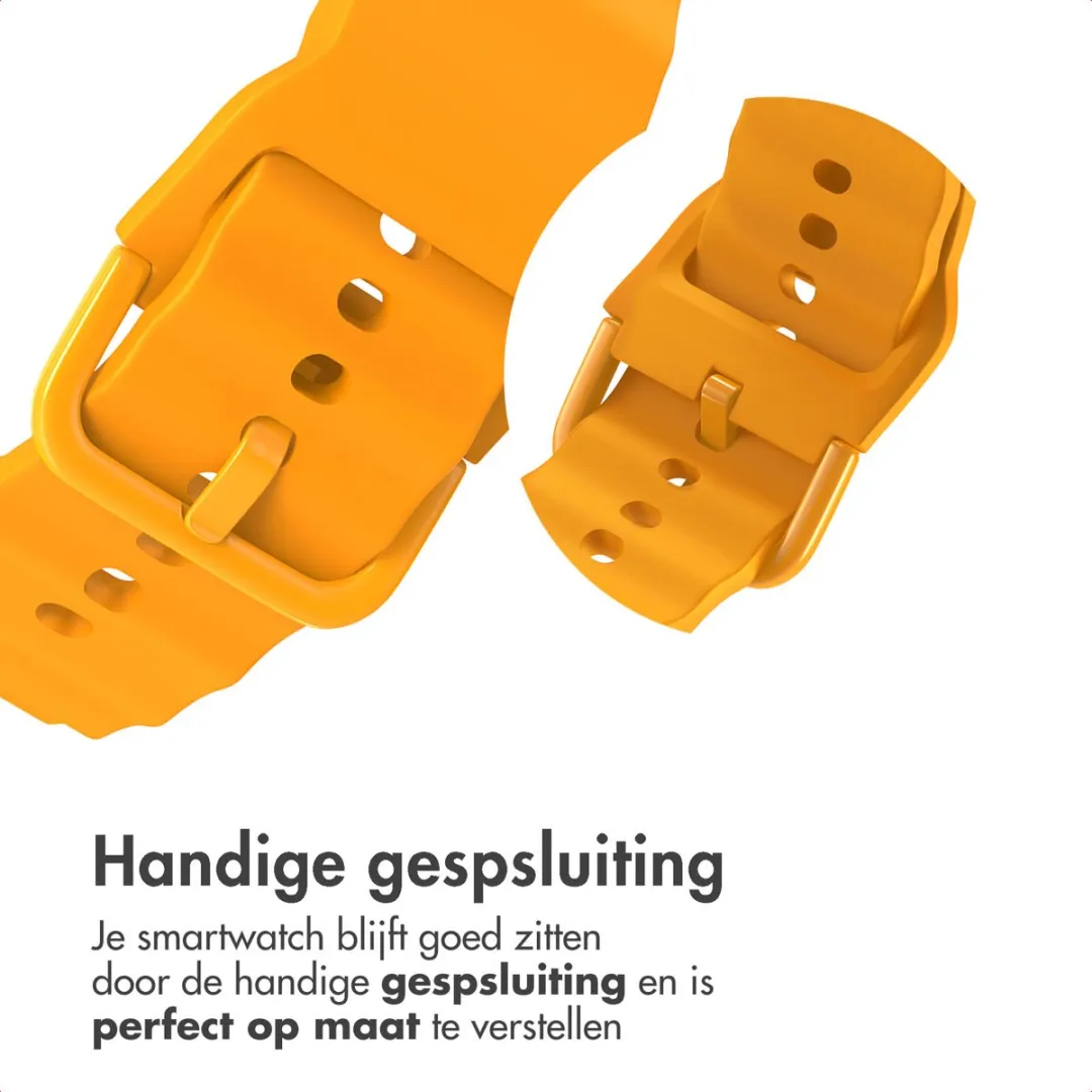 Imoshion Wave Siliconenband Geel - Samsung Galaxy Watch 8/Classic