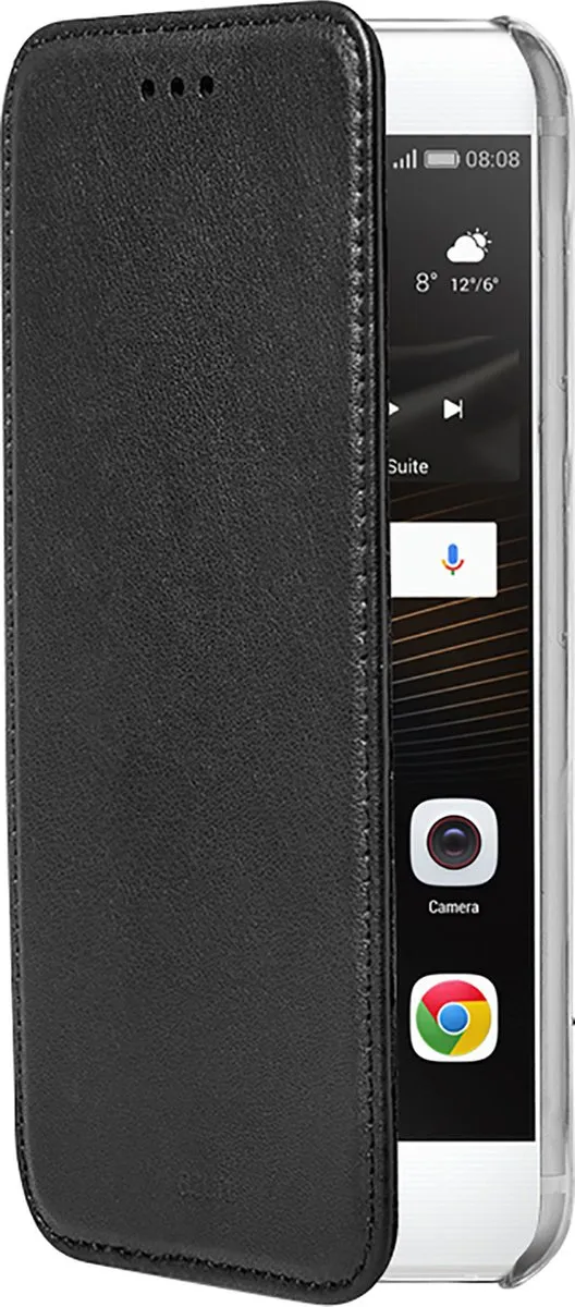 Azuri Booklet Backcover Huawei P9 Lite - Magnetisch - 3 Pasjes - Zwart