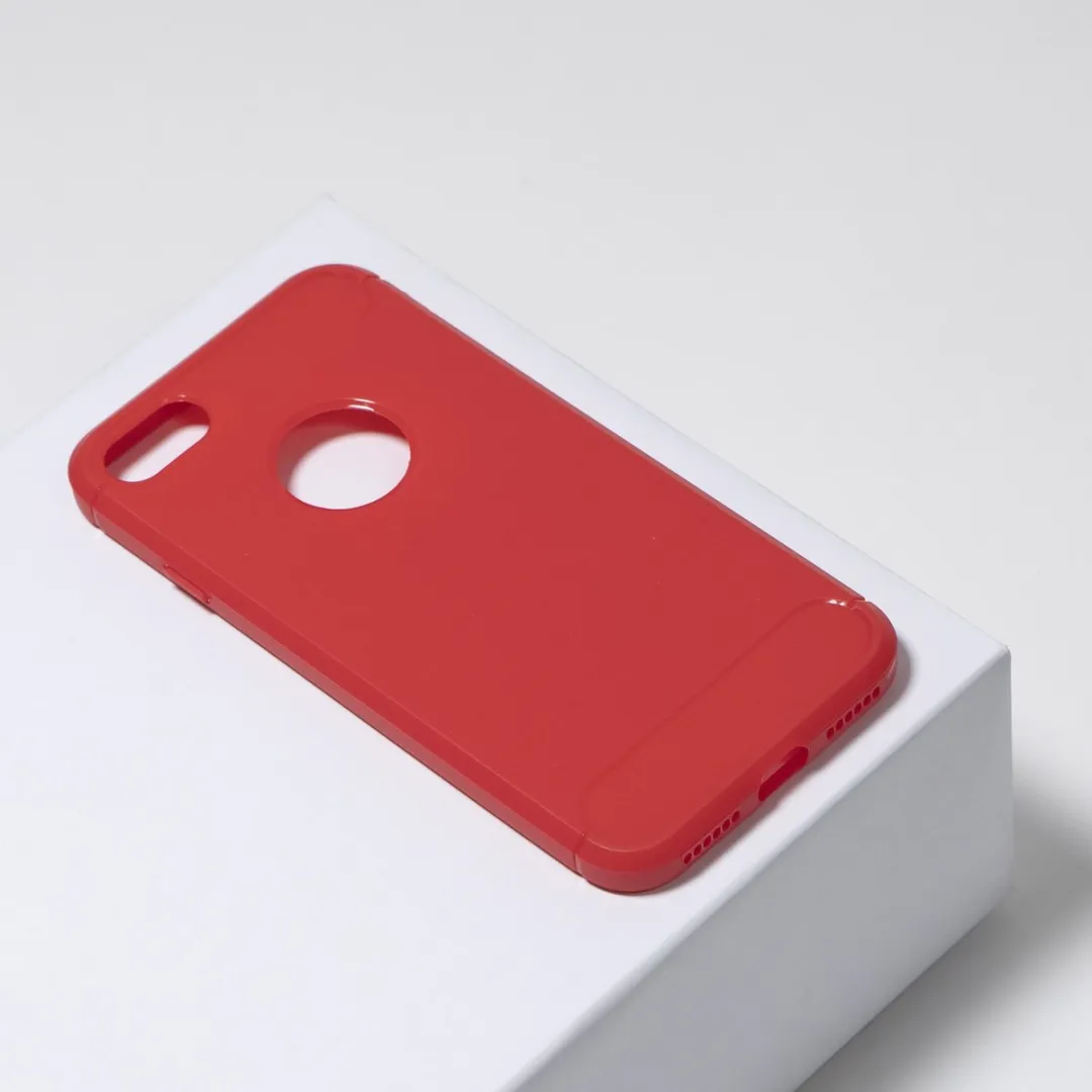 BMAX Carbon Soft Case iPhone 7/8 - Rood