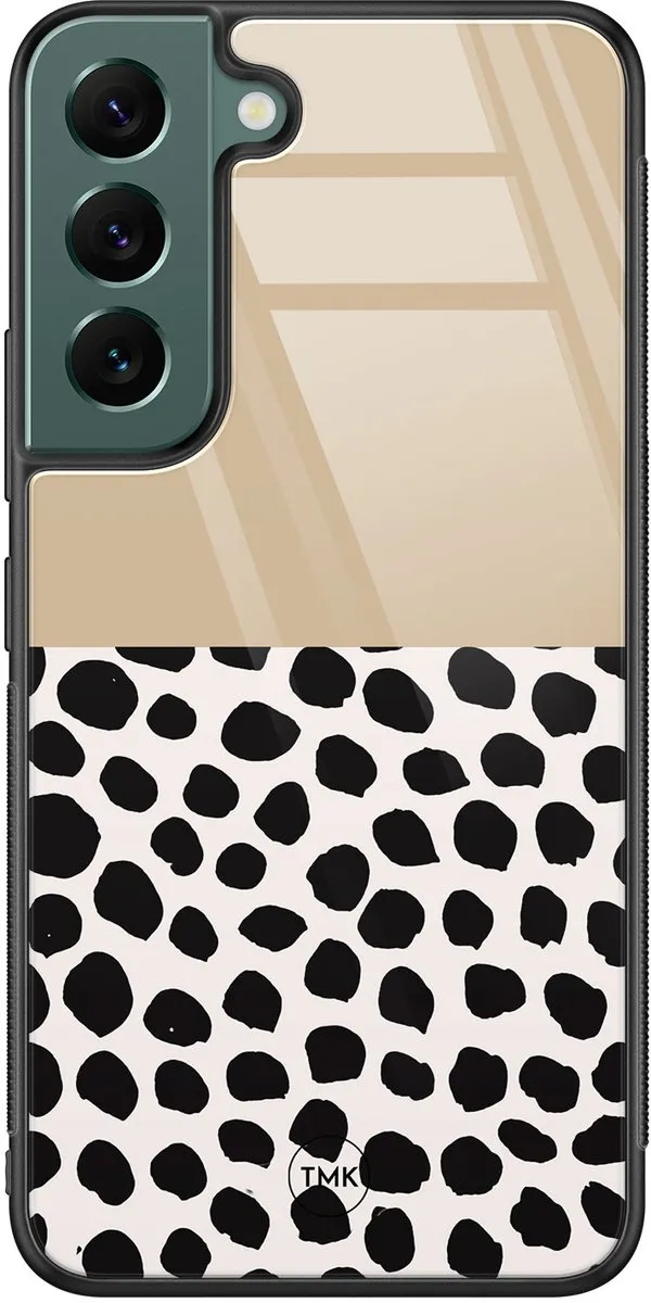 Casevibes Hoesje Samsung Galaxy S22 Brown Dots Abstract