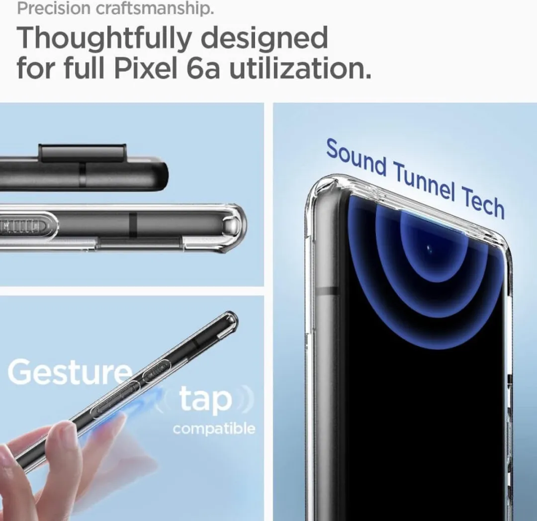 Spigen Ultra Hybrid ACS04477 Hoesje - Google Pixel 6a - Transparant - afbeelding 6 van 6
