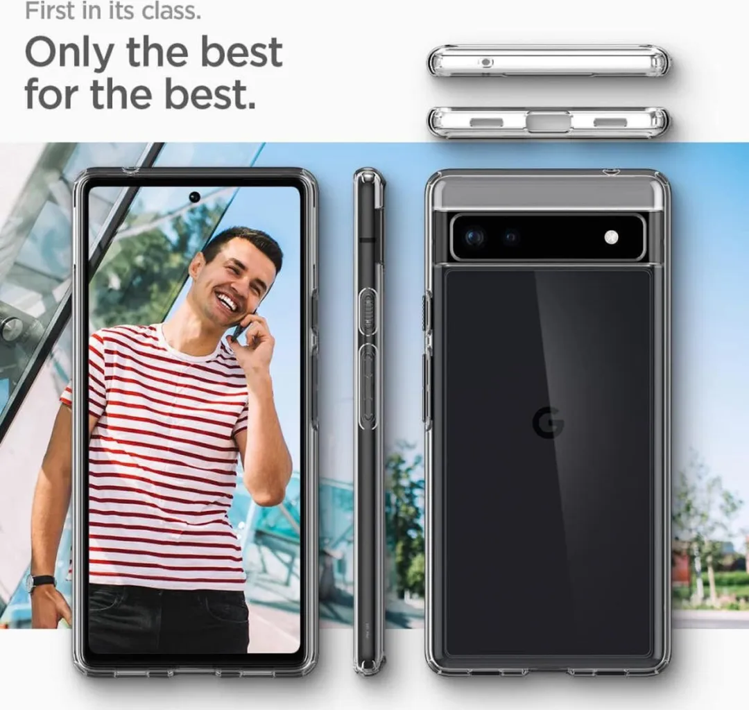 Spigen Ultra Hybrid ACS04477 Hoesje - Google Pixel 6a - Transparant