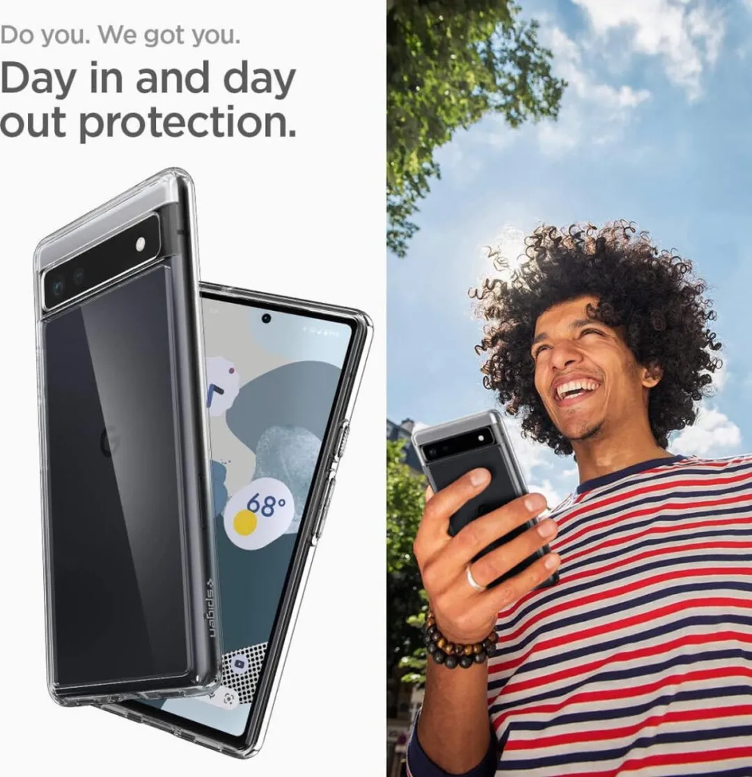 Spigen Ultra Hybrid ACS04477 Hoesje - Google Pixel 6a - Transparant