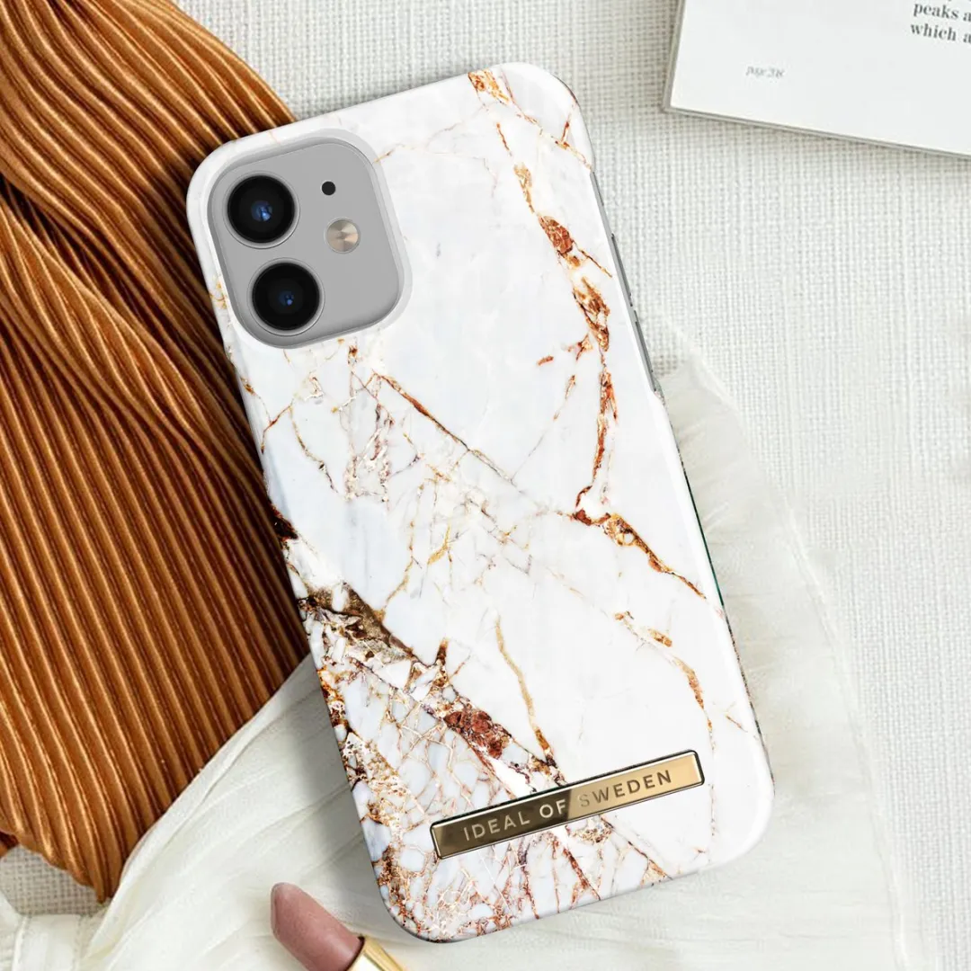 iDeal of Sweden Backcover Hoesje iPhone 12 Mini - Carrara Gold