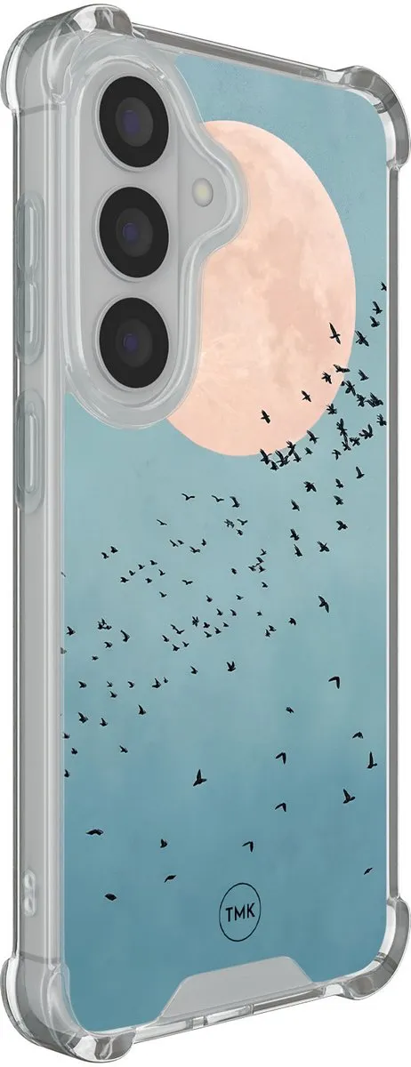 Casevibes Shockproof Hoesje Samsung Galaxy S26 - Blauw Moon Birds