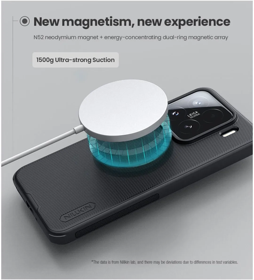 Nillkin Frosted Shield Hoesje Xiaomi 15 - MagSafe - Zwart - afbeelding 6 van 6