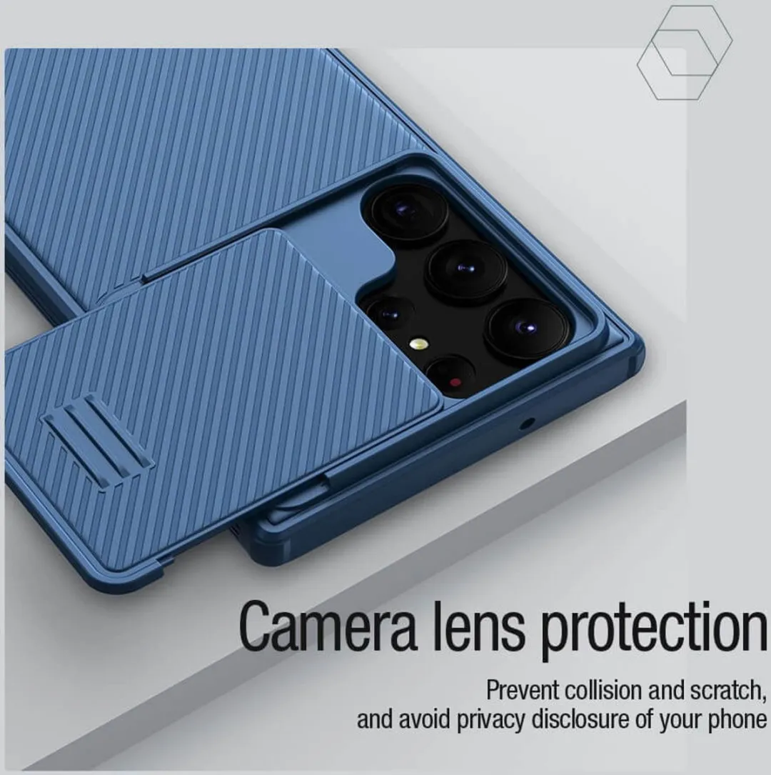 Nillkin CamShield S Hoesje - Zwart - Samsung Galaxy S23 Ultra